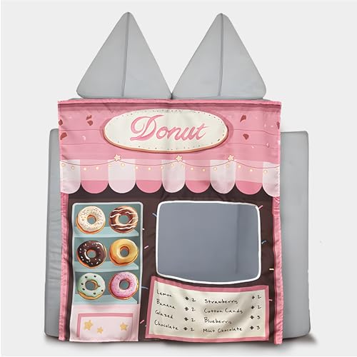 SeeMees Play Panel for Kids Play Couch Childrens Foam Sofa Modular Play Panel for Toddler (Donut Shop)