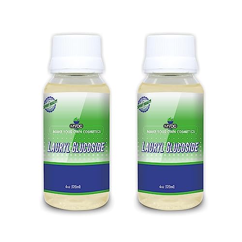 Myoc Lauryl Glucoside – 120 Ml (4.05 Fl. Oz), Lauryl Glucoside Cosmetic Grade, Lauryl Glucoside Surfactant, Lauryl Glucoside for Skin, Lauryl Glucoside for Hair, Lauryl Glucoside Bulk (Pack of 2)