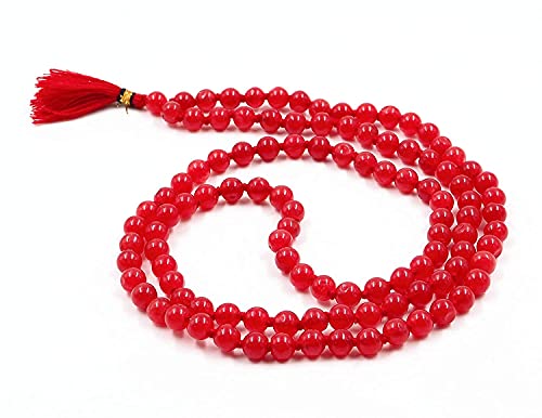 Red Agate Rosary (Hakik Mala) 6-6.5 MM 108+1 Beads