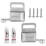 EVRBUL Pair of Upgraded Aluminum Car Door Arm Rest Switch Panel Clip Repair Kit Door Arm Rest Bracket Driver and Passenger Side Compatible with 2003-2007 Chevrolet Silverado Avalanche Tahoe GMC Sierra