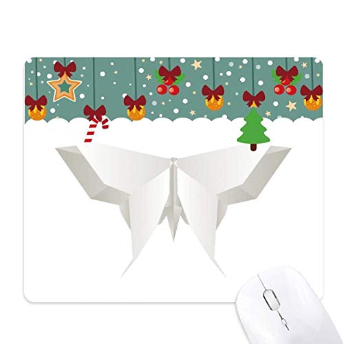 Tapis de souris abstrait origami motif papillon en caoutchouc haute densité