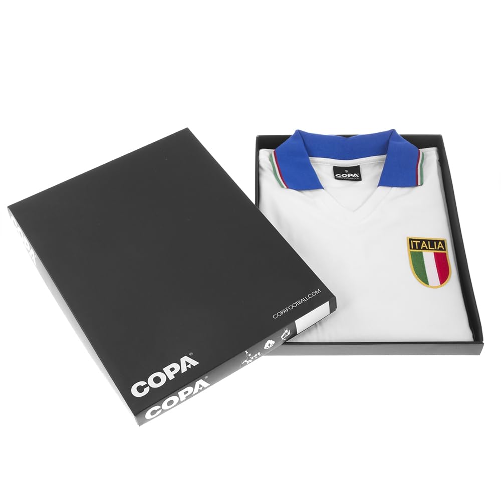 Italy Away World Cup 1982 Short Sleeve Retro Football Shirt