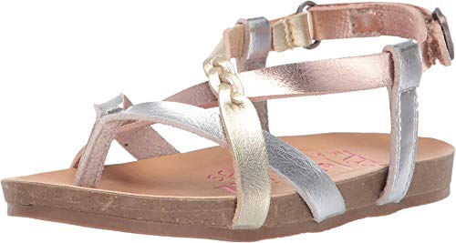 Blowfish Malibu Girl's Granola B T (Toddler/Little Kid) Silver/Rose Gold/Gold Dyecut 6 Toddler M