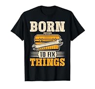 Show your mechanic pride with Born To Fix Things featuring a bold toolbox and wrench motif that signals workshop grit and problem solving. You live to diagnose issues, tune engines, and keep cars running right every day. You bring tools and skill tog...