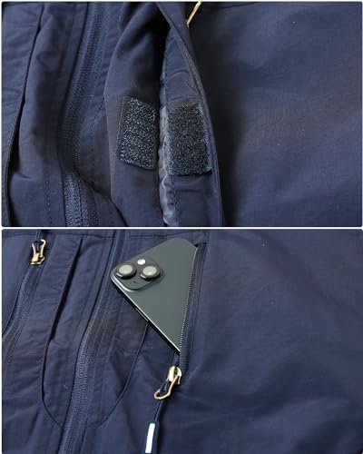 Harbrosrce Herren Outdoor Weste Standkragen Anglerweste Golf Leicht Gilet Schnelltrocknende Ärmellose Jacke Arbeitsweste Jagdweste mit Vielen Taschen für Safari Fotografie