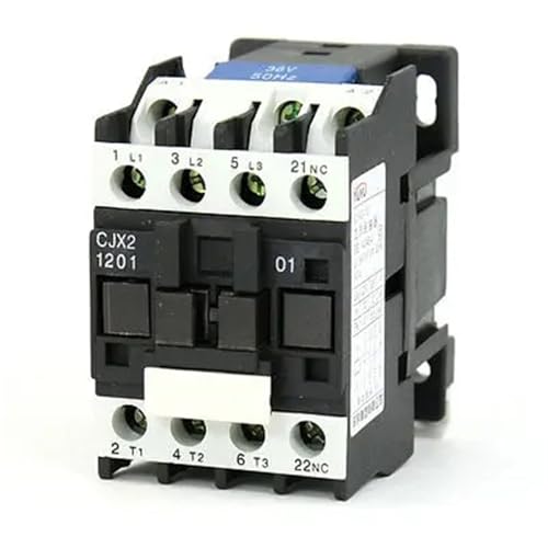 Contactor de CA CJX2-1201 de 3 polos con bobina de 36V y 12A para control industrial 1