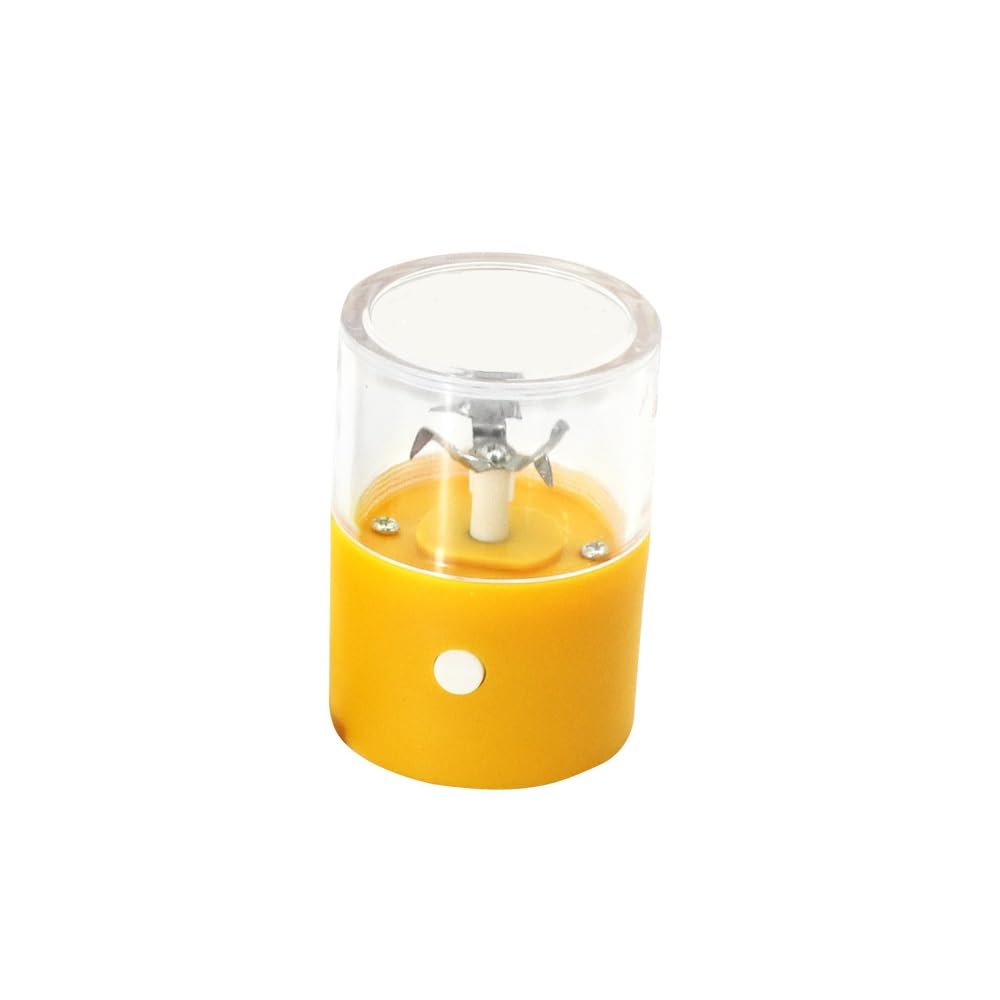 EBILUN Multifunction Electric Herb Grinder Tobacco Crusher USB Rechargeable Grass Grinders Smoking Accessories Household Kitchen Tools (Yellow)