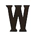 Trend Lab Brown 6" Tall Letter, Letter W