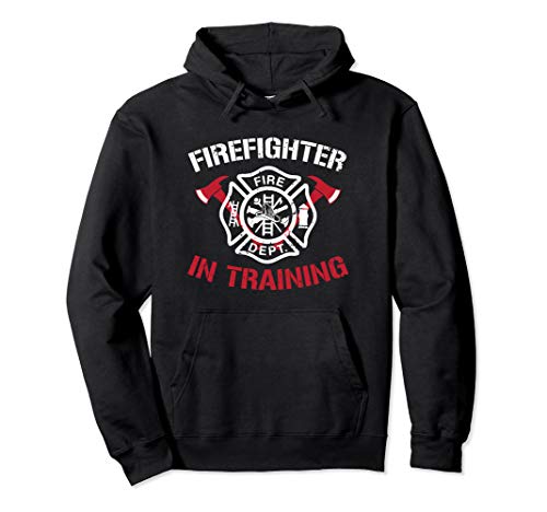 Firefighter in Training Fireman First Responder Kids Gift Pullover Hoodie
