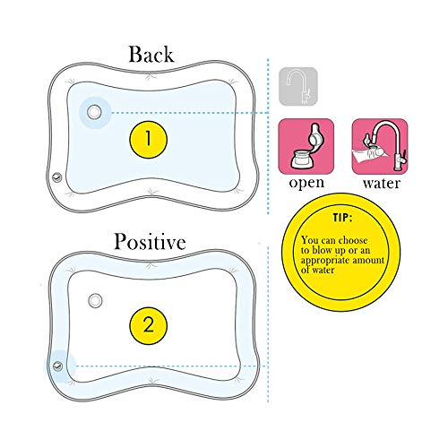 OWSOO Tapete inflável para bebês na água, para crianças de 4 a 6 anos, para crianças de 4 a 6 anos.