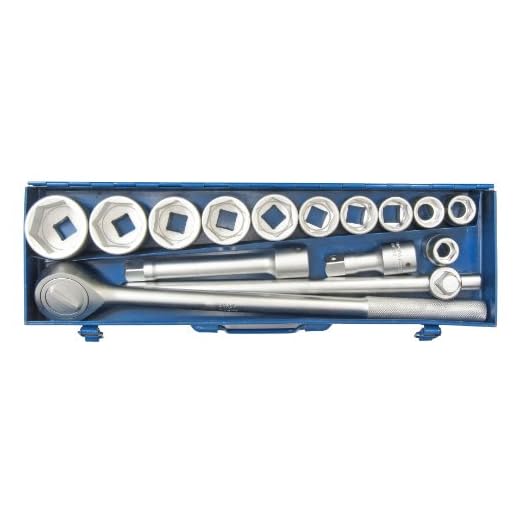 SW-Stahl 07650L Steckschlüsslsatz I 15-teilig I 3/4 Zoll I Werkzeugkoffer Industriequalität