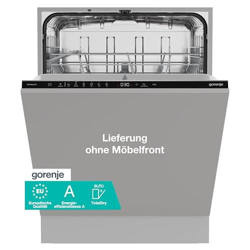 Gorenje GV642A65 Einbau-Geschirrspüler/Vollintegriert/ 60 Breite/ 14 Maßgedecke/ 6 Programme/Europäische Qualität/TotalDry/ConstaDrive Motor/ 1 Stunde-Programm/AutoProgramme/ExtraHygiene/EEK A
