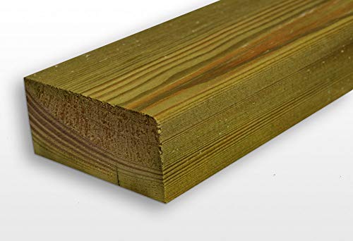 Madera aserrada verde tratada contra humedad para vigas de pérgolas y vallas de jardín