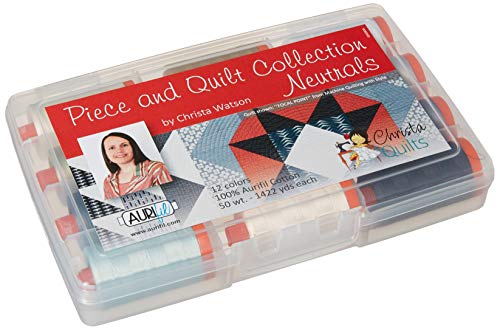 Christa Quilts Piece And Quilt Neutrals Aurifil Thread Kit 12 Large Spools 50 Weight Cw50Pqn12 #TOP1