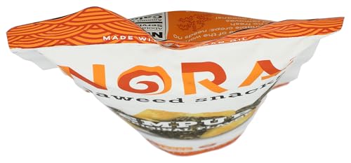 Nora Original Tempura Seaweed Snacks, Thick Nori Strips, Vegan, 1.6 Ounce | Low-Carb Healthy Asian Snack for Adults, Non-GMO, Nori Sheets Snack Strips, Light, Thick Nori Sheets Snack Strips, Vegan - image 4