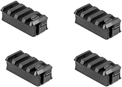 Phalanx Black 4 Pack Helmet Rail System 1913 Picatinny Adapter for ARC Rails