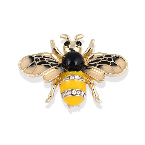 Image of Crystal Bee Pearl Brooches Exquisite Insect Bee Brooches Pins for Women