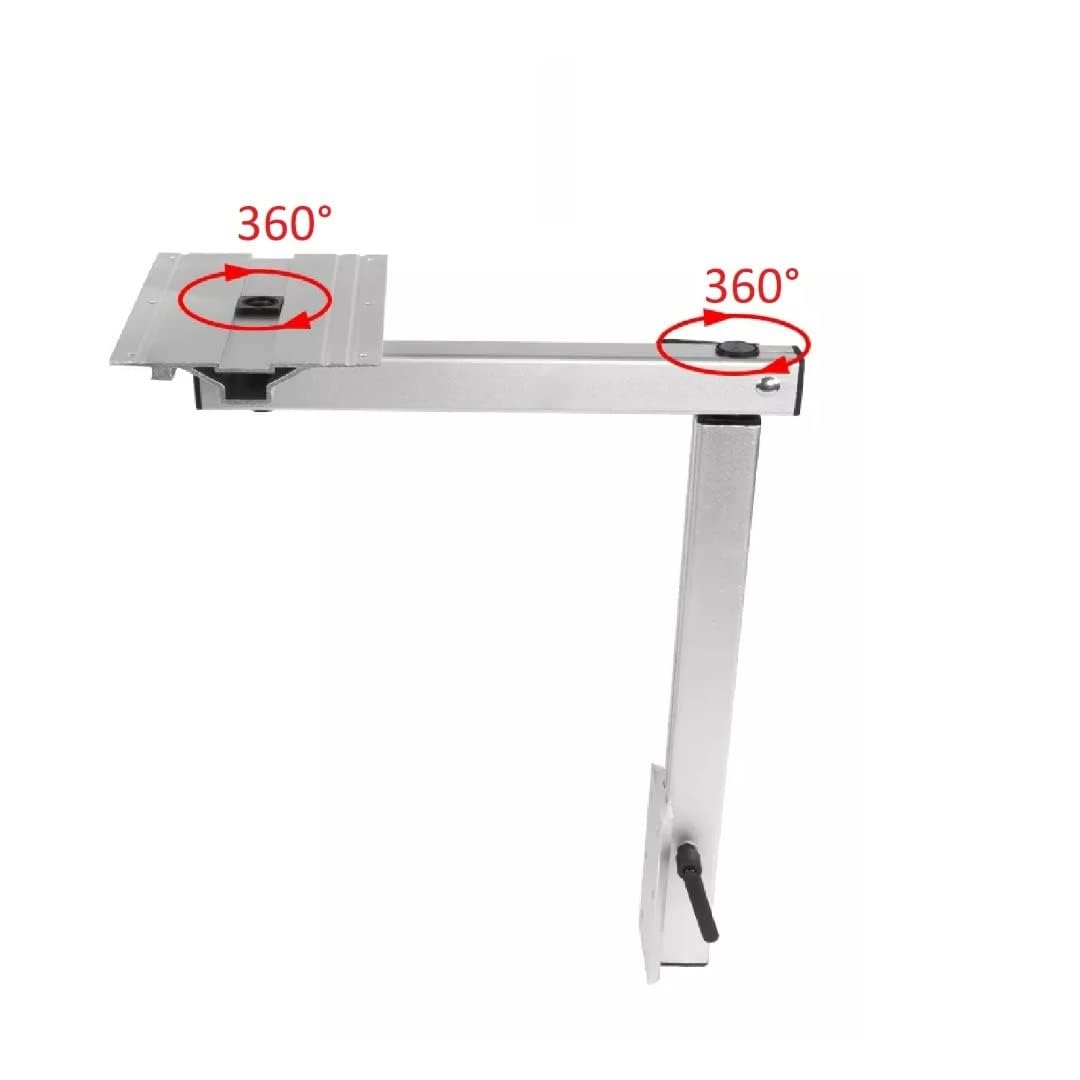 MARVIX Système de pieds de table amovibles pivotants à 360° - Support de base réglable pour table de camping car T5 T6 - Pour camping-car, caravane, bateau