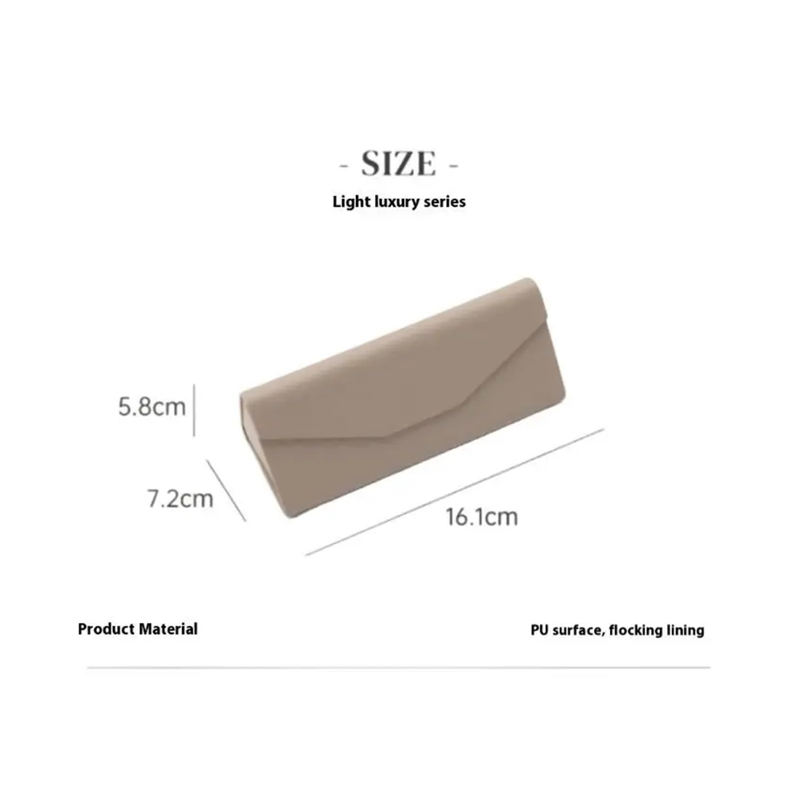 Triángulo Plegable Funda de Gafas 1 caja triangular for gafas, impermeable, portátil, negra, plegable, for de sol, accesorios for manualidades