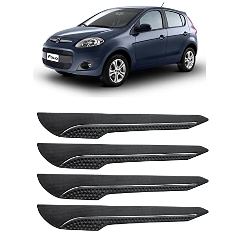 Image of AOSIS-Car Bumper Protector /Bumper Guard for Fiat Palio with Single Chrome Stripe (4-Pcs)