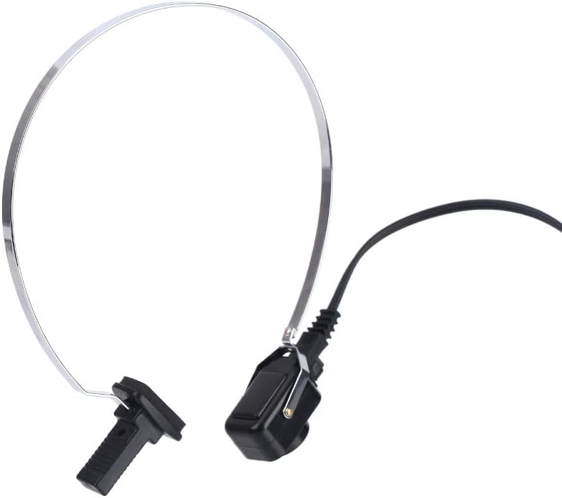 Audiometer Bone Conduction Headphone, Open-Ear Design for Hearing Test, Black