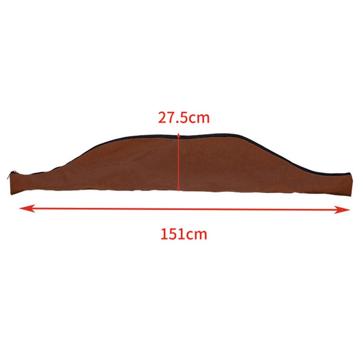 Étui pour arc long en cuir marron Sac à arc traditionnel rangement équipement de tir