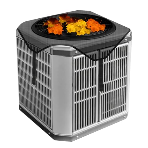 Central Air Conditioner Covers for Outside Units 32'' x 32'', AC Mesh Covers for Outside Unit, AC Unit Cover Outdoor Air Conditioner Condenser Hvac Heat Pump Cover Breathable Top Universal Defender
