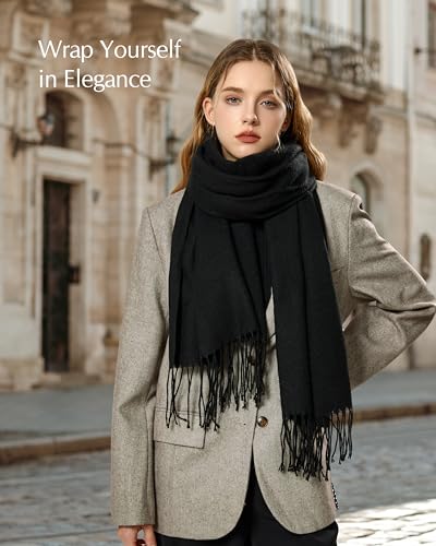 YULARA Womens Scarf Winter Wraps Stocking Stuffers Christmas Gifts for Women Mom Wife Her Coworker, Holiday Cozy Ladies Gifts3