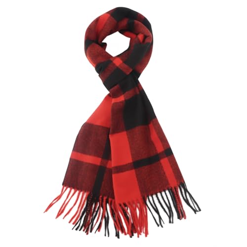 Super Soft Plaid Scarf for Women and Men-Winter Unisex Classic Tartan Plaid Scarves