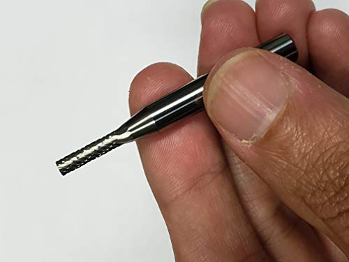 Punta de fresado Carburo doble corte 1/8 x 1/2 pulg miniatura 6
