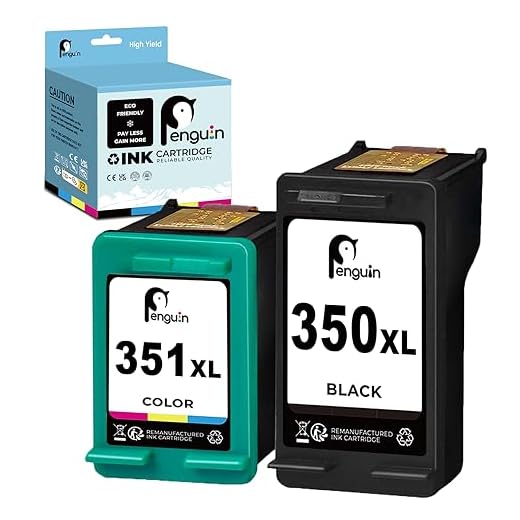 Penguin 350XL 351XL Druckerpatronen für HP 350 351 XL für HP Deskjet D4260 D4360 D4363 D4368 Officejet J5780 J6410 Photosmart C4205 C4240 C4280 C4340 C4380 C4440 C4480 C4490 C4494 (1 Schwarz 1 Farbe)