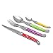 Laguiole Heritage - Ménagère 24 pièces multicolore - Set de couverts de table acier inox et ABS pour 6 personnes - Présentation coffret cadeau - Multicolore (L'emballage peut varier)