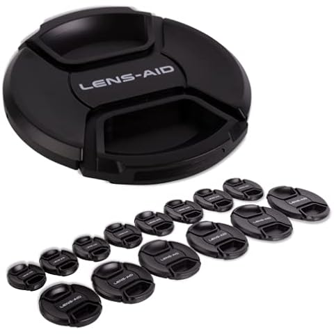 Lens-Aid Objektivdeckel für Kamera Objektive: Lens Cap Ersatz-Schutzkappe kompatibel mit Canon, Nikon, Fujifilm, Olympus, Sony, Panasonic, Pentax etc Cover