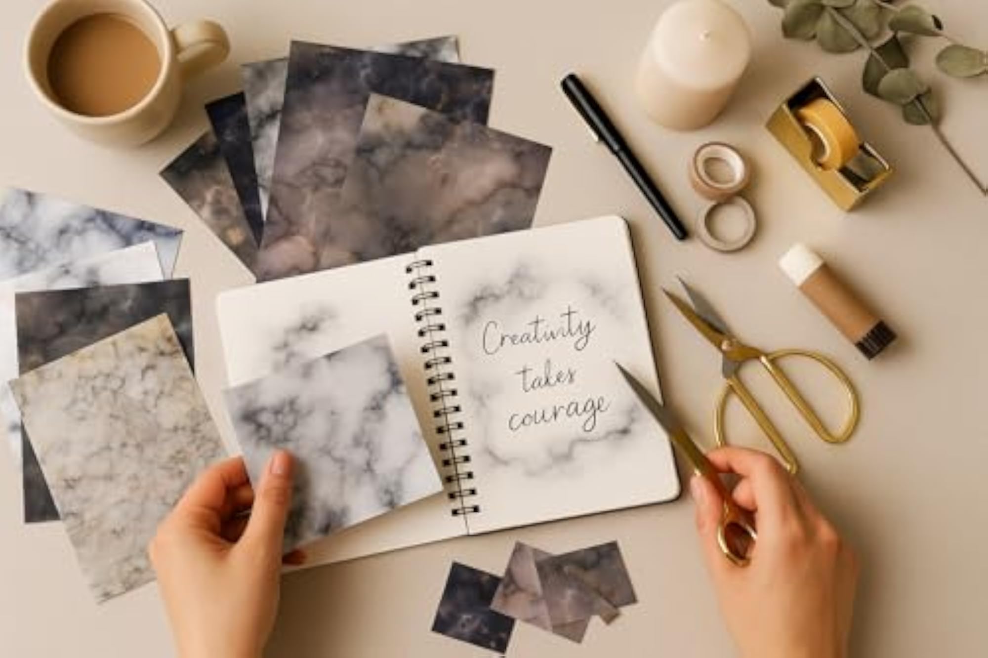 G2g Matte Paper Pattern Scrapbooking Marble Sheets 12x12