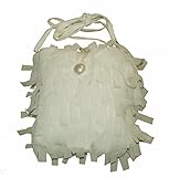  Helgas Modewelt Gymp, Edles Kommuniontäschchen, Kommunionbeutel, Ecru