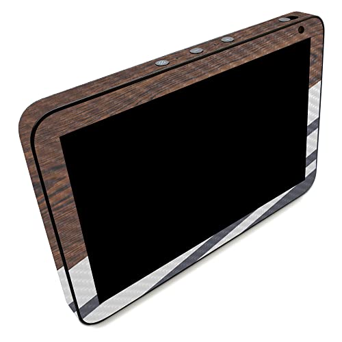 Image of MightySkins Carbon Fiber Skin Compatible with Amazon Echo Show 8 (Gen 2) - Wood Formal | Protective, Durable Textured Carbon Fiber Finish | Easy to Apply | Made in The USA