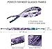WIRESTER Fashion Eyeglasses Strap, Floating Sunglass Holder Strap, Safety Flexible Neoprene Eyewear Retainer for Men Women - Purple Mixed Oil Paint