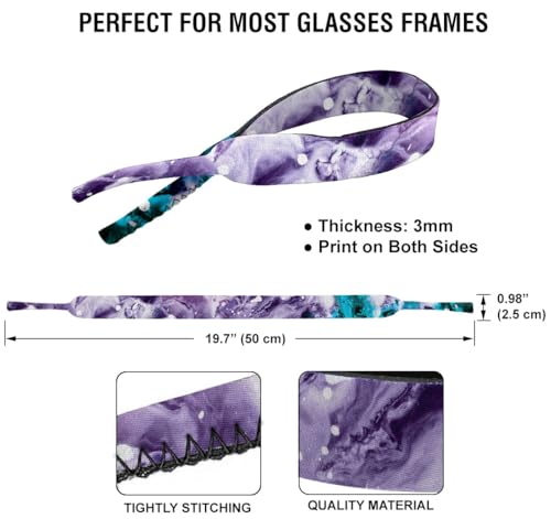 Image of WIRESTER Fashion Eyeglasses Strap, Floating Sunglass Holder Strap, Safety Flexible Neoprene Eyewear Retainer for Men Women