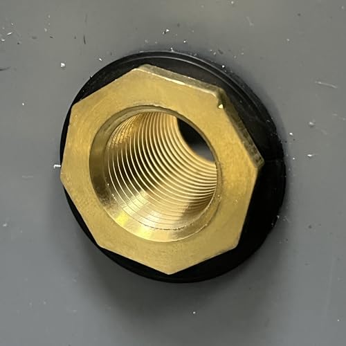 Yelun SXJT-2 Brass Water Tank Connector Bulkhead Tank Fitting 1/2 Inch Female 3/4 Inch Ght Male Water Tank Connector  thumb #3