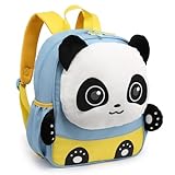 Mochila Costa Creche Criança Pequena MINI Panda Animais Pets (Azul)
