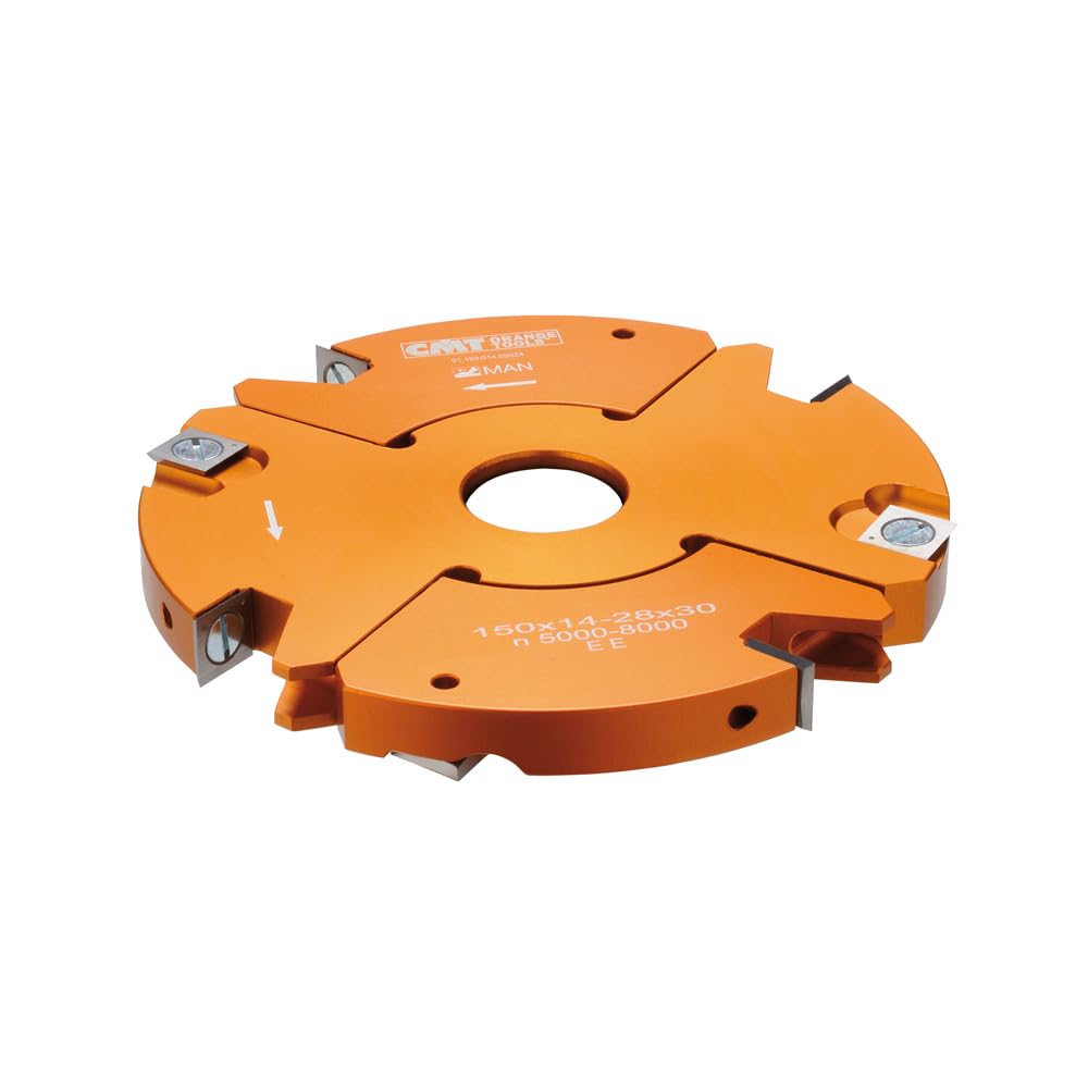CMT Orange Toos 694.021.50-2-Teiliges Messerkopfset für Verstellbare Nuten HW D=160