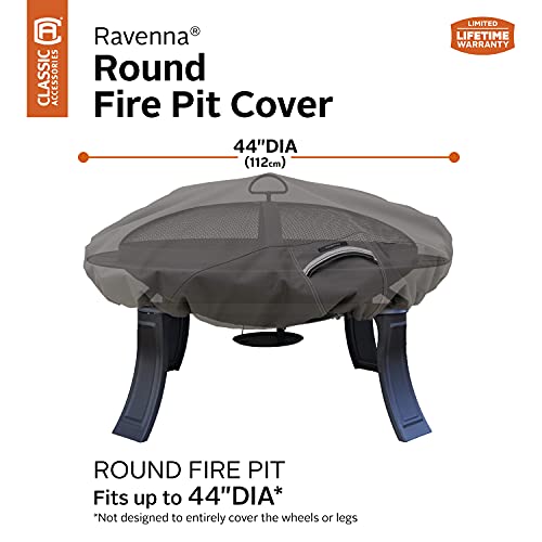 Classic Accessories Ravenna Water-Resistant 44 Inch Round Fire Pit Cover