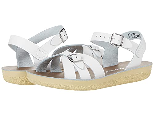 Salt Water Sandals by Hoy Shoes Girl's Boardwalk (Big Kid/Adult) White 4 Big Kid, Women's 6 M