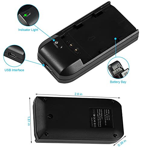 Camcorder Video Digital Camera Travel Charger And 3.7V 2000Mah Np-Fv5 Plus Li-Ion Rechargeable Battery（Np-Fv5 Plus Battery Charger） #TOP2