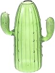 GARVALON Creative Cactus Shaped Glass Vase for Home Decor Versatile Hydroponic Planter and Centerpiece Clear