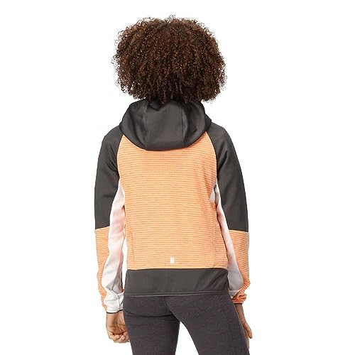 Childrens/Kids Prenton II Hooded Soft Shell Jacket (15-16 Years) (Apricot Crush/Seal Grey)2