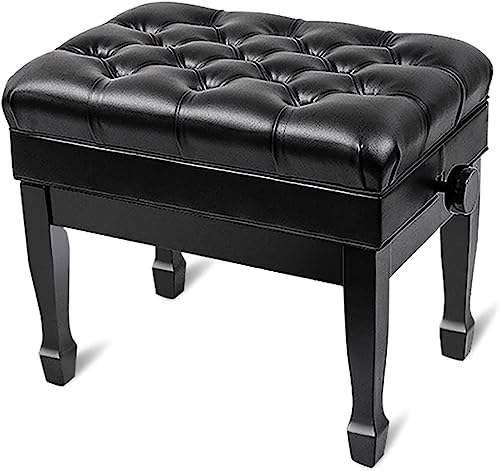 Tabouret Piano,Banquette Piano Banc Banc de piano réglable hydraulique de luxe avec tabouret de piano confortable rembourré en cuir véritable avec compartiment de rangement supplémentaire pour la mus - Les Beatles, Paul McCartney, John Lennon, RIngo Starr, George Harrison Tabouret Piano,Banquette Piano Banc Banc de piano réglable hydraulique de luxe avec tabouret de piano confortable rembourré en cuir véritable avec compartiment de rangement supplémentaire pour la mus