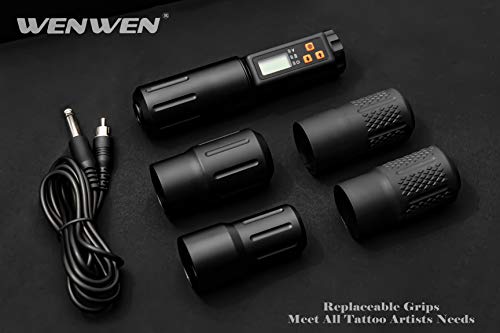 Wenwen Wireless Tattoo Gun Wireless Tattoo Machine Pen Tattoo Kit Battery Tattoo Machine Cordless Tattoo Gun Freely Replaceable Hand Grips Cordless Motor With Wireless Tattoo Power Supply… #TOP4