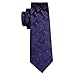 Barry.Wang Fashion Man Tie Set Silk Christmas Necktie Xmas Top star Hanky Cufflink Christmas Trees Woven Party Festival Ceremony