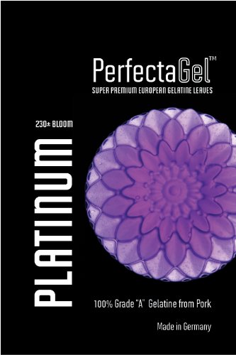 PerfectaGel Platinum Gelatin Sheets (230 Bloom) - 1kg [600 sheets...